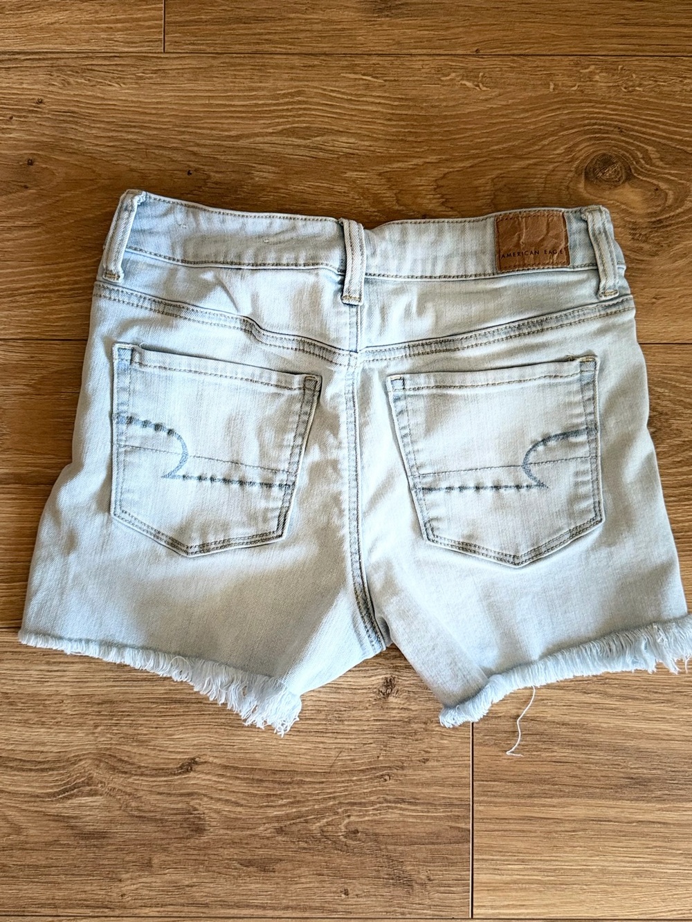 American Eagle Outfitters Pale Blue Denim Cutoff Shorts